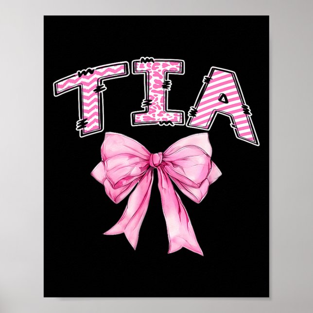 Affiche Tia fille d'anniversaire correspondant coquette ar (Devant)