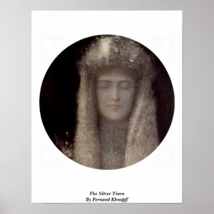 Affiche Tiara Argent De Fernand Khnopff