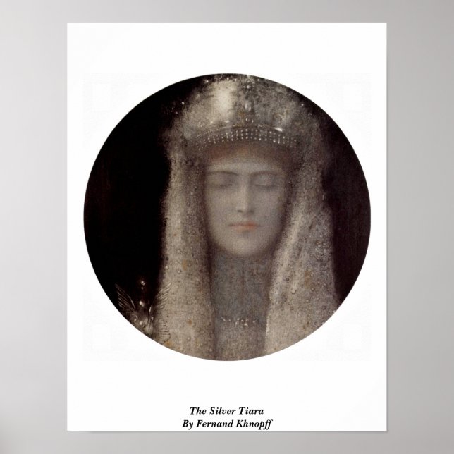 Affiche Tiara Argent De Fernand Khnopff (Devant)