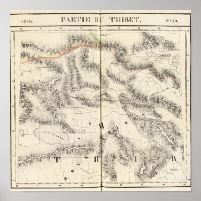 Affiche Tibet, Asie 70 (Devant)