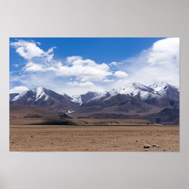 Affiche Tibet, Himalaya - Scenic Mountain landscape (Devant)
