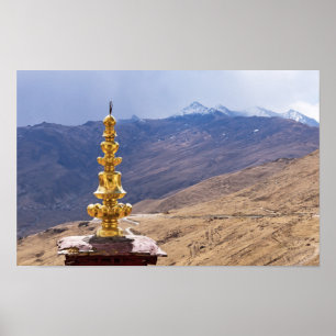 Affiche Tibet - Monastère bouddhique de Ganden