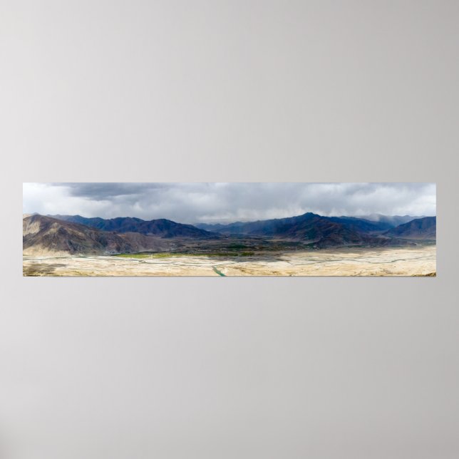 Affiche Tibet - Monastère bouddhiste de Ganden (Devant)