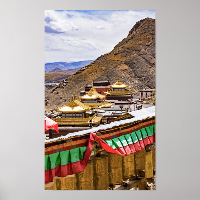 Affiche Tibet, Shigatse - Monastère de Tashilumpo (Devant)