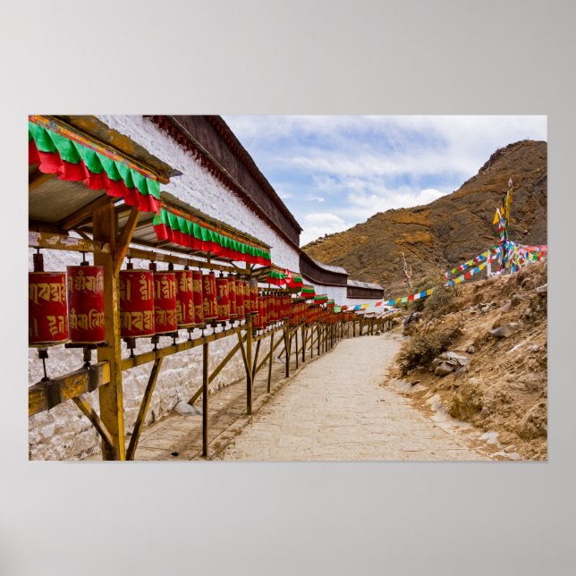 Affiche Tibet, Shigatse - Monastère de Tashilumpo (Devant)