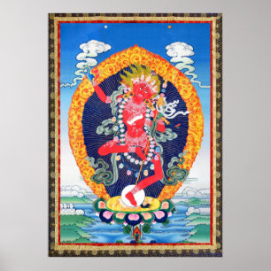 Affiche Tibétain Thangka Vajravarahi