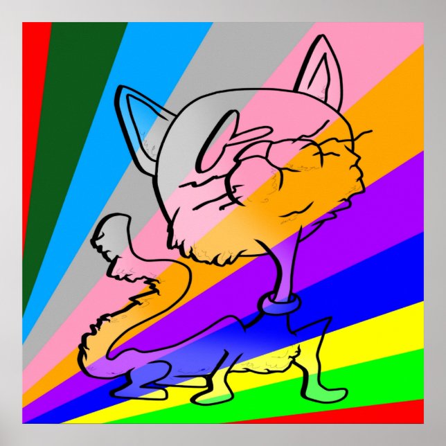 AFFICHE TICKLE ME SILLY CAT (Devant)