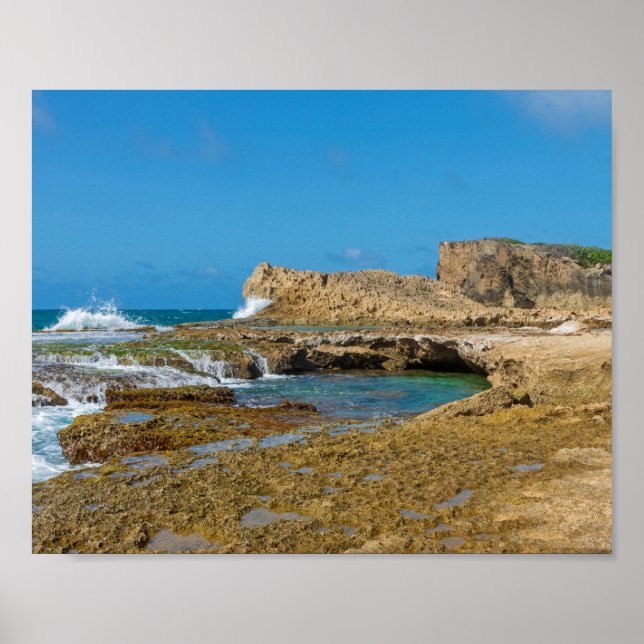 Affiche Tidal Pools and Rock Ledges of Punta Las Tunas (Devant)