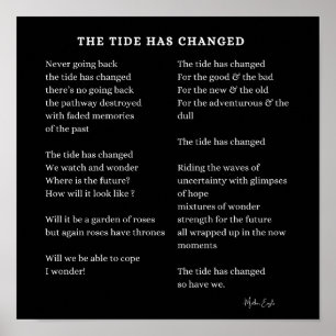 Affiche Tide A Changé Nouveau Début Nouveau Poème De Nouve