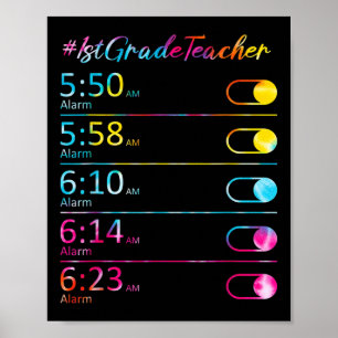 Affiche Tie Dye 1ère année Appréciation de l'enseignant Ho