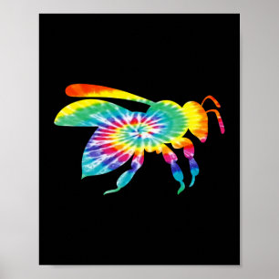 Affiche Tie Dye Bee Beekeeper Honey Bee