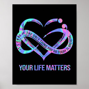Affiche Tie Dye Coeur Votre Vie S Prévention Suicide Aware