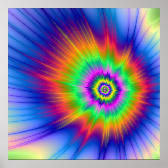 Affiche Tie Dye Fireball (Devant)