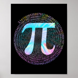 Affiche Tie Dye Pi Happy Pi Day