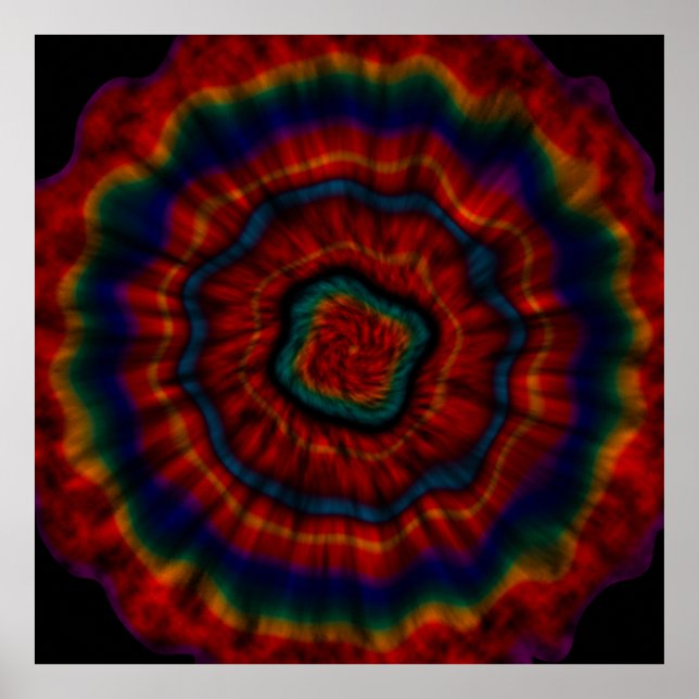 AFFICHE TIE DYE THROW  (Devant)