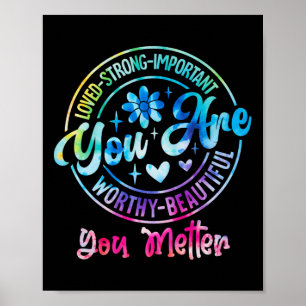 Affiche Tie Dye Vous Êtes Un Problème Mal Santé Mentale Co