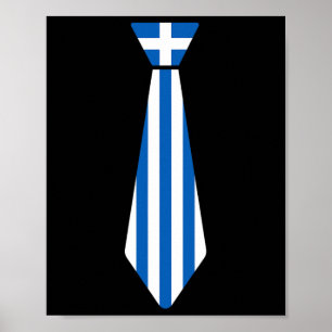 Affiche Tiedel Pâques grec drôle nouveauté drapeau Grèce g