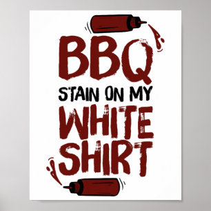 Affiche Tige Barbecue Sur Mon Blanc 1