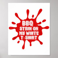 Tige BBQ Sur Ma T Chemise Blanche Drôle Dit Sarcas