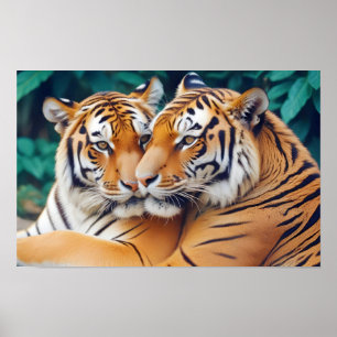 Affiche Tiger Animal Nature Animale Animale Affection Faun