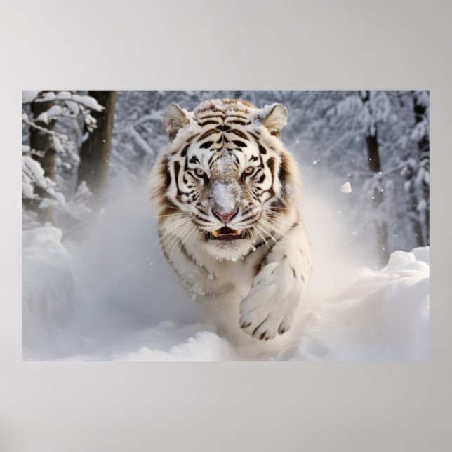 Affiche Tiger Animal Nature sauvage majestueuse (Devant)