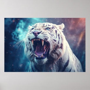 Affiche Tiger Animal sauvage Majestic Wilderness Surréalis