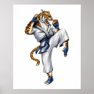 Affiche Tiger des Arts Martiaux