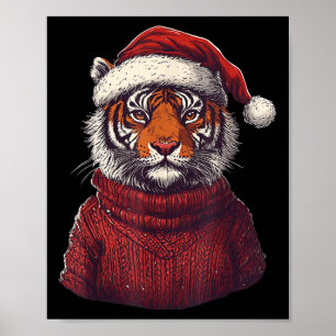 Affiche Tiger Douleur moche Noël du Père Noël