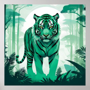 Affiche Tiger Faune Animaux Nature Environnement Forêt