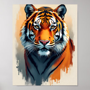 Affiche Tiger Portrait