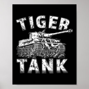 Affiche Tiger Tank Historique Guerre Mondiale 2 2ème guerr
