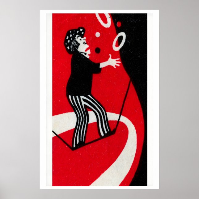 Affiche Tightrope Juggler - Matchbox Print - Aesthetic (Devant)