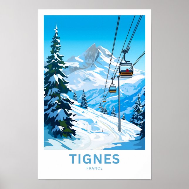 Affiche Tignes France (Devant)