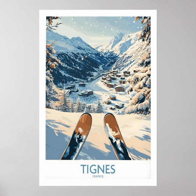 Affiche Tignes Imprime France 1 (Devant)