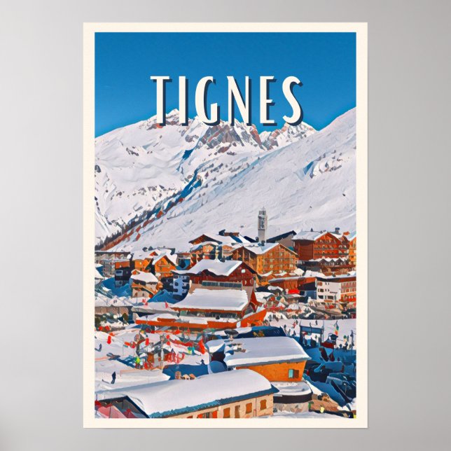 Affiche Tignes Station de ski (Devant)