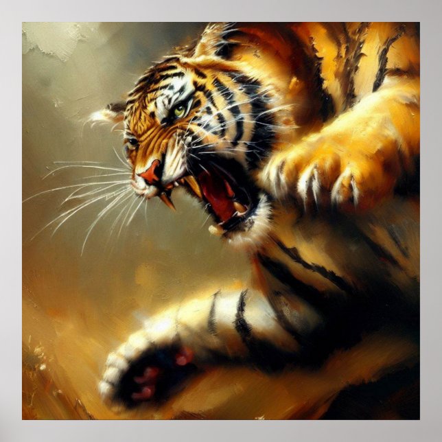 Affiche Tigre (12) Chat sauvage (Devant)