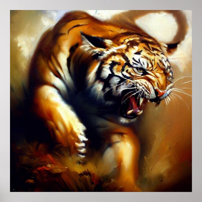 Affiche Tigre (13) Chat sauvage (Devant)