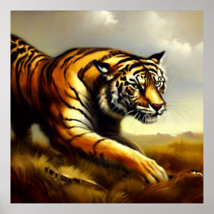 Affiche Tigre (7) Chat sauvage