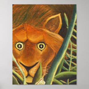 Affiche Tigre À La Sortie De L'Herbe Par Henri Rousseau