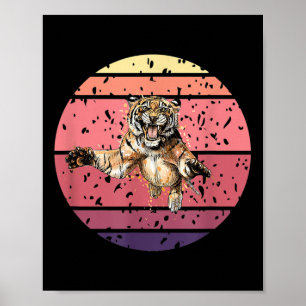Affiche Tigre, Asie Tigre Protection De l'environnement, T