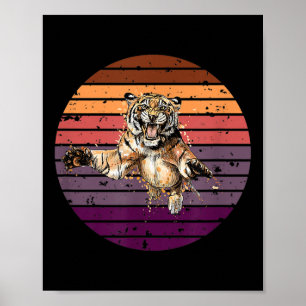 Affiche Tigre, Asie Tigre Protection De l'environnement, T