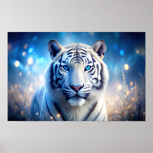 Affiche Tigre blanc