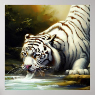 Affiche Tigre blanc chinois (20)