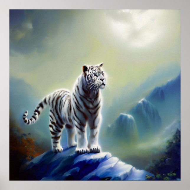 Affiche Tigre blanc chinois (24) (Devant)