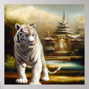 Affiche Tigre blanc chinois (27)