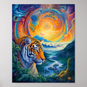Affiche Tigre cosmique
