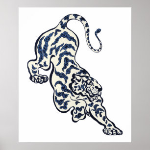 Affiche (Tigre dans la jungle) (1893) par Paul Ranson.