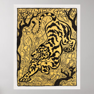 Affiche Tigre dans les jungles (Tiger in the Jungle) (1893