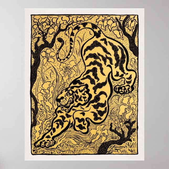 Affiche Tigre dans les jungles (Tiger in the Jungle) (1893 (Devant)