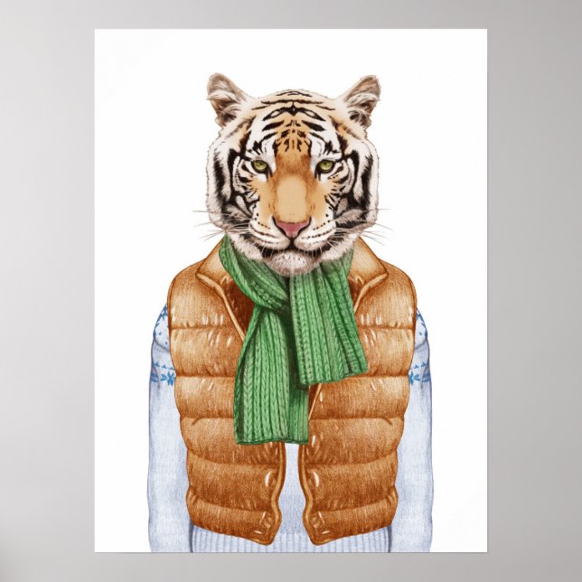 Affiche Tigre de gilet (Devant)